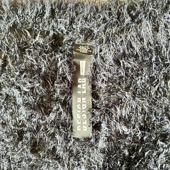 Design Lab Two Tone Fuzzy Sweater - Picture 2 of 2